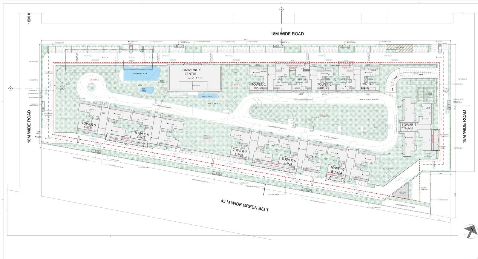 experion floor plan 4bhk